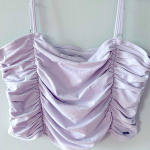Hollister light purple cropped tank top